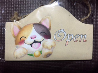 OPEN招き猫ボード